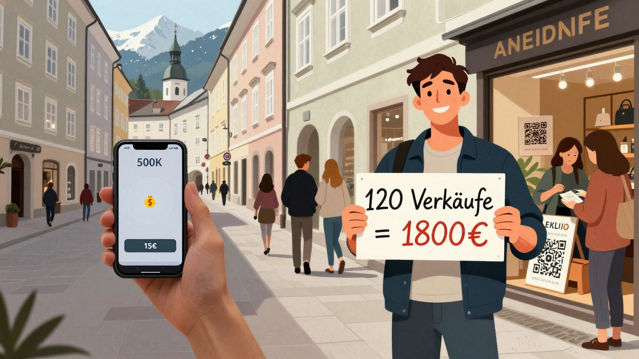 Zwei Creator: einer mit geringem Einkommen, einer mit erfolgreichen Verkäufen aus lokalen Geschäften.