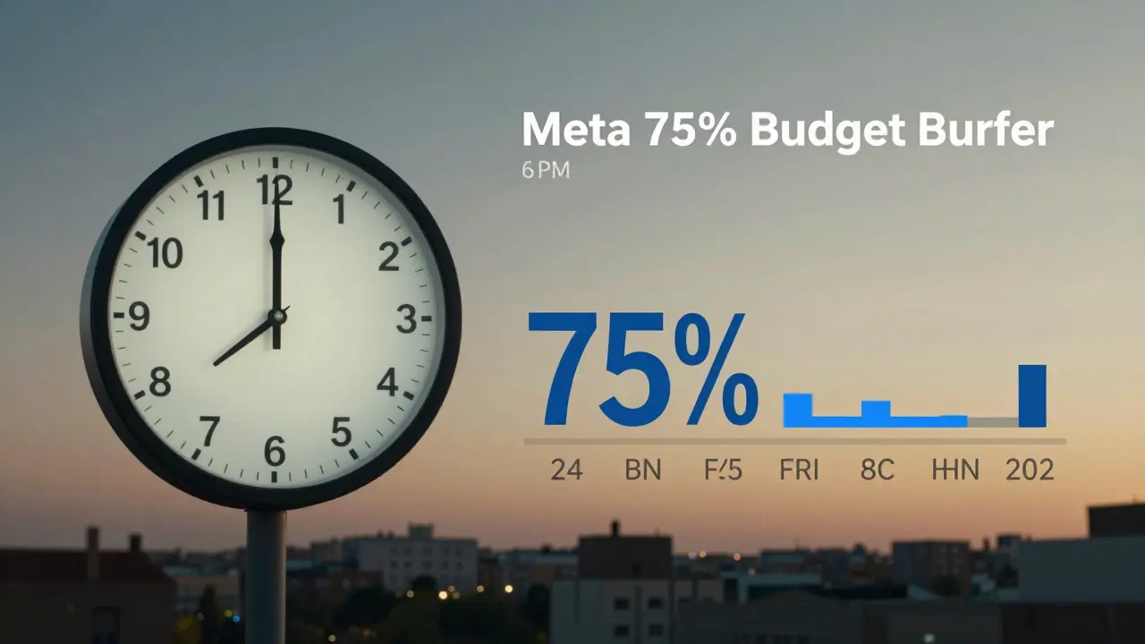 Vergleich zweier Werbekampagnen: eine mit frühem Budget-Verbrauch und eine mit gleichmäßiger Verteilung.