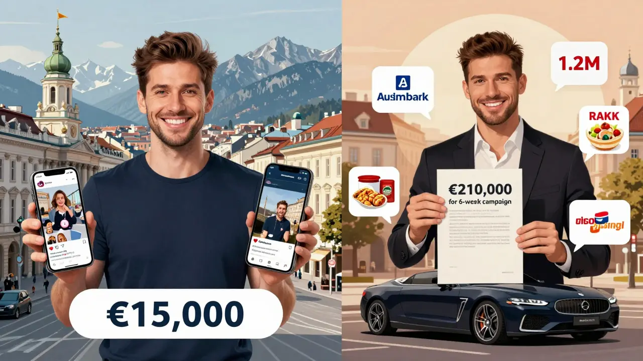 Zwei Influencer: eine mit 320.000 Followern und 15.000 € Einkommen, eine mit 1,2 Mio. Followern und einer 210.000 € Kampagne.